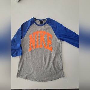 Nike 3/4 Sleeves Tee with Orange Logo